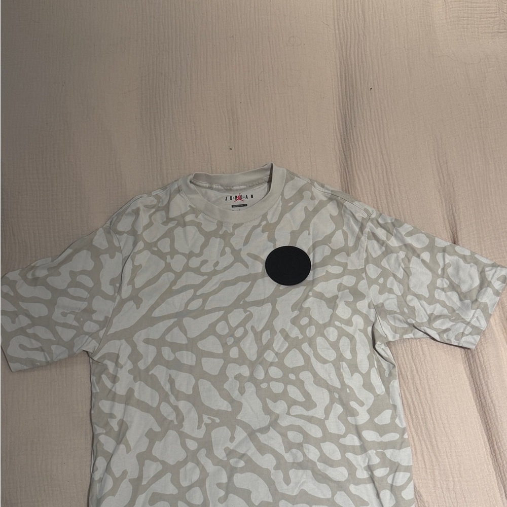 Men's Beige JORDANS PARIS Patterned T-Shirt